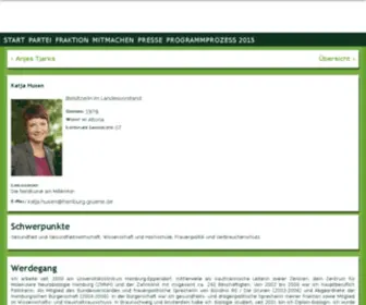 Katja-Husen.de(Platz auf der Landesliste) Screenshot