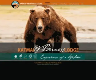 Katmai-Wilderness.com(Katmai Wilderness Lodge) Screenshot