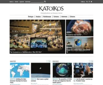 Katoikos.eu(Globalisation on human terms Katoikos) Screenshot