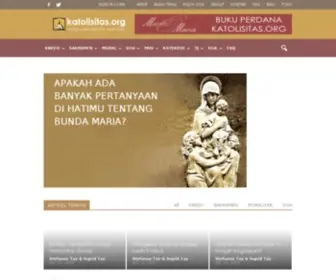 Katolisitas.org(Mengenal dan Mengasihi iman Katolik) Screenshot