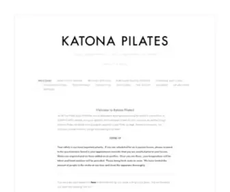 Katonapilates.com(Katona Pilates) Screenshot