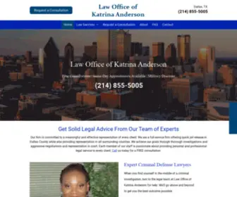 Katrinalegal.com(Law Offices of Katrina Anderson) Screenshot