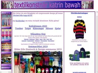 Katrinbawah.se(Textilkonstn鋜) Screenshot