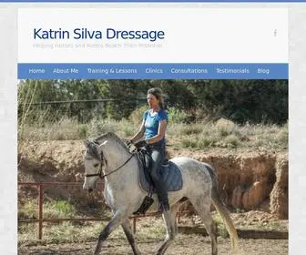 Katrinsilvadressage.com(Helping Horses and Riders Reach Their Potential) Screenshot