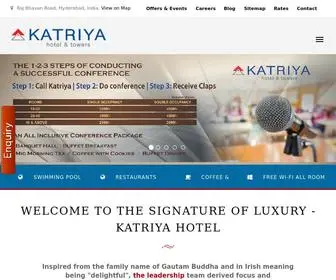 Katriyahotel.com(Best 4 Star Luxury Hotel in Hyderabad City) Screenshot