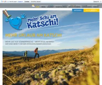 Katschi.at(Skiurlaub zwischen Salzburg und Kärnten im schneesicheren Skigebiet Aineck/Katschberg) Screenshot