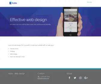 Katte.com(Web design) Screenshot