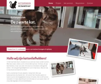 Kattenpensiondezwartekat.nl(Een heerlijke vakantie voor uw kat) Screenshot