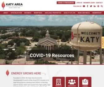 Katyedc.org(The Katy Area EDC's mission) Screenshot