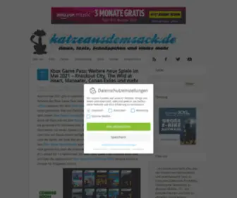 Katzeausdemsack.de(Amazon Gutscheine Dezember) Screenshot