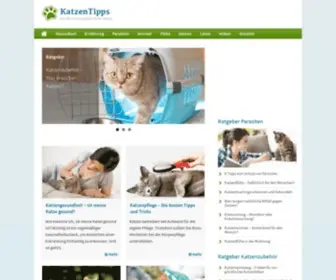 Katzen-Tipps.com(Katzen-Tipps zum Schutz vor Parasiten) Screenshot