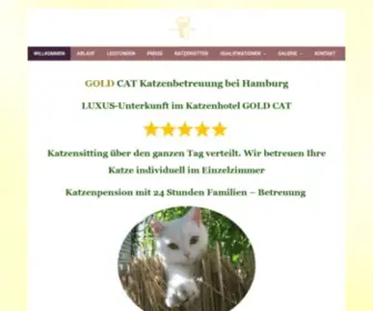 Katzenbetreuung.hamburg(LUXUS-Unterkunft bei Hamburg im Katzenhotel GOLD CAT) Screenshot