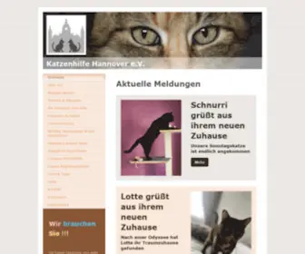 Katzenhilfehannover.de(Katzenhilfe Hannover e.V) Screenshot