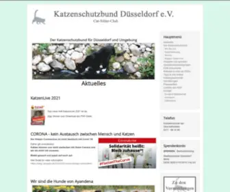 Katzenschutzbund-Duesseldorf.de(Katzenschutzbund Düsseldorf) Screenshot