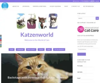 Katzenworld.co.uk(The world of cats) Screenshot