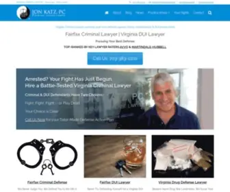 KatzJustice.com(Fairfax Criminal Lawyer) Screenshot