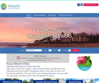 Kauaibeachvillasresort.com(Vacation Rentals) Screenshot