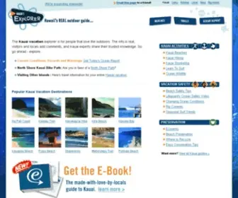 Kauaiexplorer.com(Kauai Vacation Explorer) Screenshot