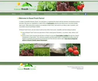 Kauaifreshfarms.com(Kauai Fresh Farms) Screenshot