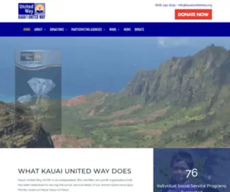 Kauaiunitedway.org(Kauai United Way Home) Screenshot