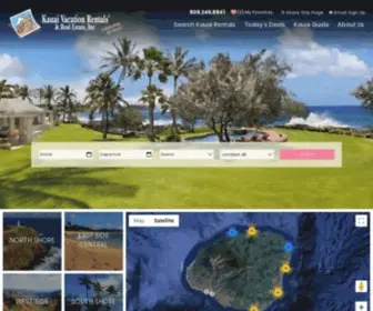 Kauaivacationrentals.com(Kauai Vacation Rentals) Screenshot