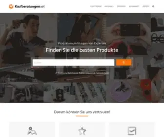 Kaufberatungen.net(Produktempfehlungen von Experten) Screenshot