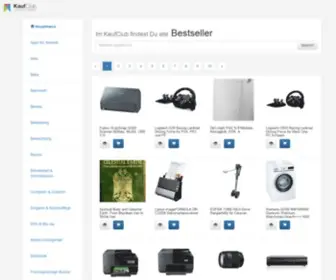 Kaufclub.ch(Bei uns findest Du nur Bestseller) Screenshot