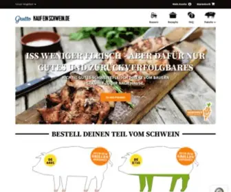 Kaufeinschwein.de(Iss weniger Fleisch) Screenshot