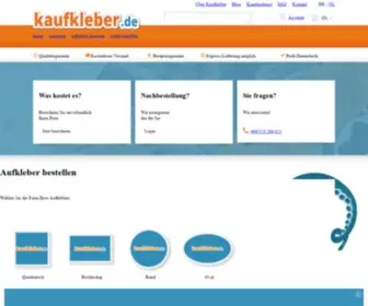 Kaufkleber.de(Aufkleber selbst gestalten und bestellen) Screenshot