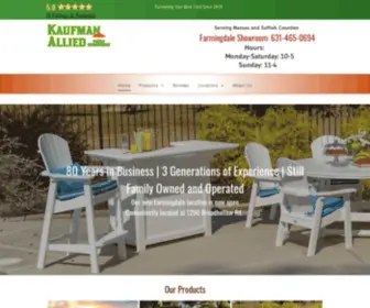 Kaufmanalliedpatio.com(Kaufman Allied Patio Furniture) Screenshot