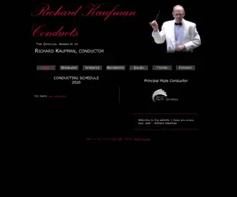 Kaufmanconductor.com(Richard Kaufman Conducts) Screenshot