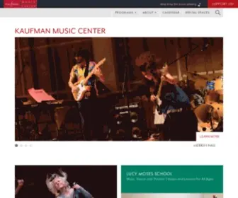 Kaufmanmusiccenter.org(Kaufman Music Center) Screenshot