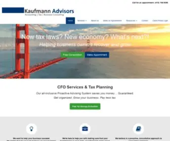 Kaufmannadvisors.com(Kaufmann Advisors) Screenshot