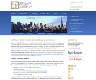 Kaufmanngildin.com(New York Franchise Lawyers) Screenshot