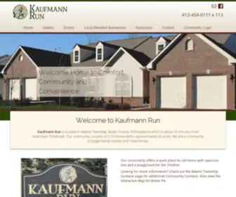 Kaufmannrun.com(Kaufmann Run HOA) Screenshot