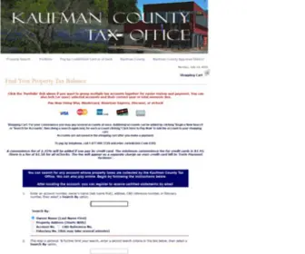 Kaufmantax.net(Kaufman County Tax Office) Screenshot