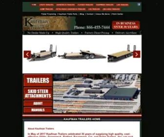 Kaufmantrailers.com(Kaufman Trailers) Screenshot