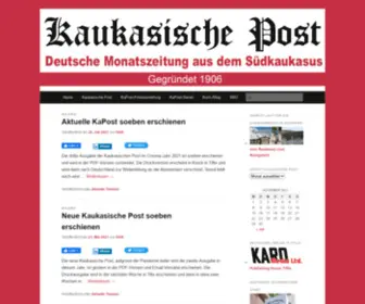 Kaukasische-Post.com(Kaukasische Post) Screenshot