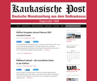 Kaukasische-Post.de(Kaukasische Post) Screenshot