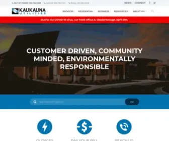 Kaukaunautilities.com(Kaukauna Utilities) Screenshot