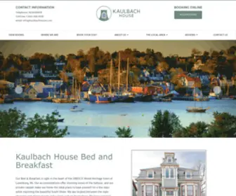 Kaulbachhouse.com(Bed & Breakfast in the heart of Old Town Lunenburg) Screenshot