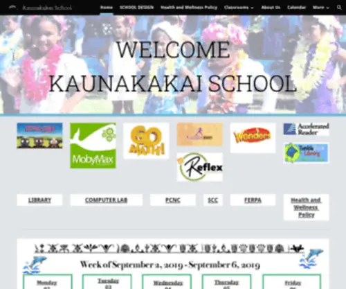 Kaunakakaischool.net(Kaunakakai School) Screenshot