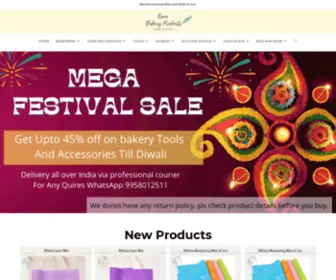 Kaurbakeryproducts.com(Your Online Baking Material Store) Screenshot