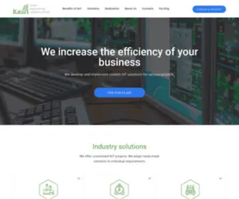 Kauri-Iot.com(Интернет вещей для бизнеса) Screenshot