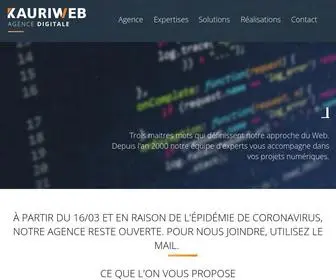 Kauriweb.com(Creation site internet) Screenshot