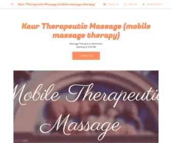 Kaurtherapeuticmassage.com(Massage) Screenshot