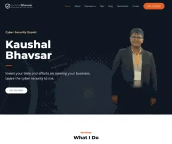 Kaushalbhavsar.com(Kaushal Bhavsar) Screenshot