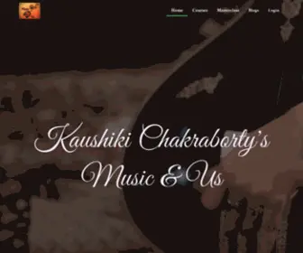 Kaushikismusicandus.com(Kaushiki Chakraborty's Music and Us) Screenshot