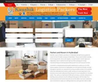 Kaushiklogisticspackers.in(Kaushik Logistics Packers and Movers in Hyderabad) Screenshot