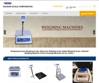 Kaushikscale.com(KAUSHIK SCALE CORPORATION) Screenshot